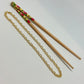 CO152 Cadena Candado Eslabón 10 x 6 mm Espesor 1.8 mm Largo 45 cm Cadena Terminada Baño Oro