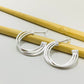 XP372 Aro 3 Argollas juntas tubo cuadrado 27 x 4 mm Espesor 5.5 mm  Aro Baño Plata