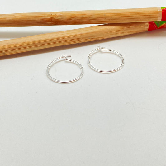 XP365 Aro Argolla para pasar 15 mm Espesor 1 mm Aro Baño Plata