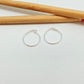 XP365 Aro Argolla para pasar 15 mm Espesor 1 mm Aro Baño Plata