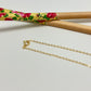 CO157 Cadena Candado diamantado espesor 1.5 mm largo 50 cm  Cadena Terminada Baño Oro