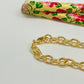 CO152 Cadena Candado Eslabón 10 x 6 mm Espesor 1.8 mm Largo 45 cm Cadena Terminada Baño Oro