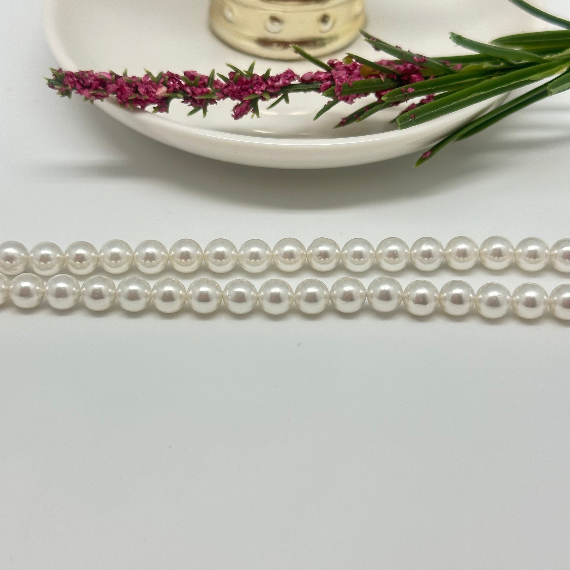 IN73 Perla Checa Blanca diá. 6 mm Insumo Neutro