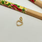 FO1034 Colgante Corazón Calado con circones 10 mm mas valier Figura Baño Oro