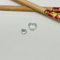 FP1037 Colgante Corazón para pasar circones y borde 11 mm Corazón Interior Doble faz circones y 1 circón 7 mm  espesor 5 mm Caja Corazón Calado exterior 12 mm espesor 5 mm Figura Baño Plata