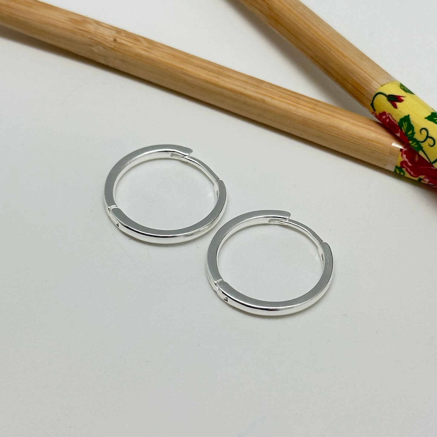 XP325 Argolla Presión Lisa 23 x 2 mm Espesor 2 mm Aro Baño Plata