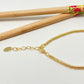 PO02 Pulsera Argollitas Largo 19 cm más extensor de 5 cm Pulsera Baño Oro Pulseras Bañadas hecho de Bronce Bañado en Oro 18K Joyas Bañadas en Oro