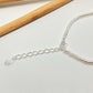 PP02 Pulsera Argollitas Largo 19 cm más extensor de 5 cm Pulsera Baño Plata Pulseras Bañadas hecho de Bronce Bañado en Plata 50 ml Joyas Bañadas en Plata