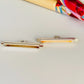 IP07 Broche para Pulsera de Mostacillas o Delicas 23 x 2.8mm Aberturas Laterales y una inferior Accesorio Baño Plata Accesorios Bañados hecho de Bronce Bañado en Plata