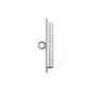 IP07 Broche para Pulsera de Mostacillas o Delicas 23 x 2.8mm Aberturas Laterales y una inferior Accesorio Baño Plata Accesorios Bañados hecho de Bronce Bañado en Plata