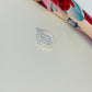 FP1021 Colgante mandala estrella estampada y mini bolitas en el borde dia. 10 mm mas argollita Figura Baño Plata Figuras Bañadas hecho de Bronce Bañado en Plata 50 ml Joyas Bañadas en Plata