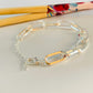 PP08 Pulsera Eslabones de 18 x 9 mm Largo 16 cm mas extensor de 5 cm Pulsera Baño Plata Accesorios Varios hecho de Bronce Bañado en Plata 50 ml Joyas Bañadas en Plata