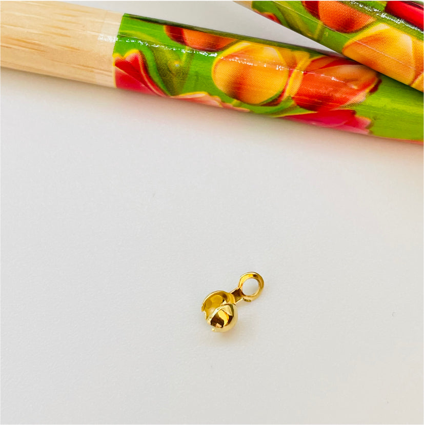 AO53 Tapanudo 2.5 mm Accesorio Baño Oro Accesorios Bañados en Oro y Plata hecho de Bronce Bañado en Oro 18K Joyas Bañadas en Oro