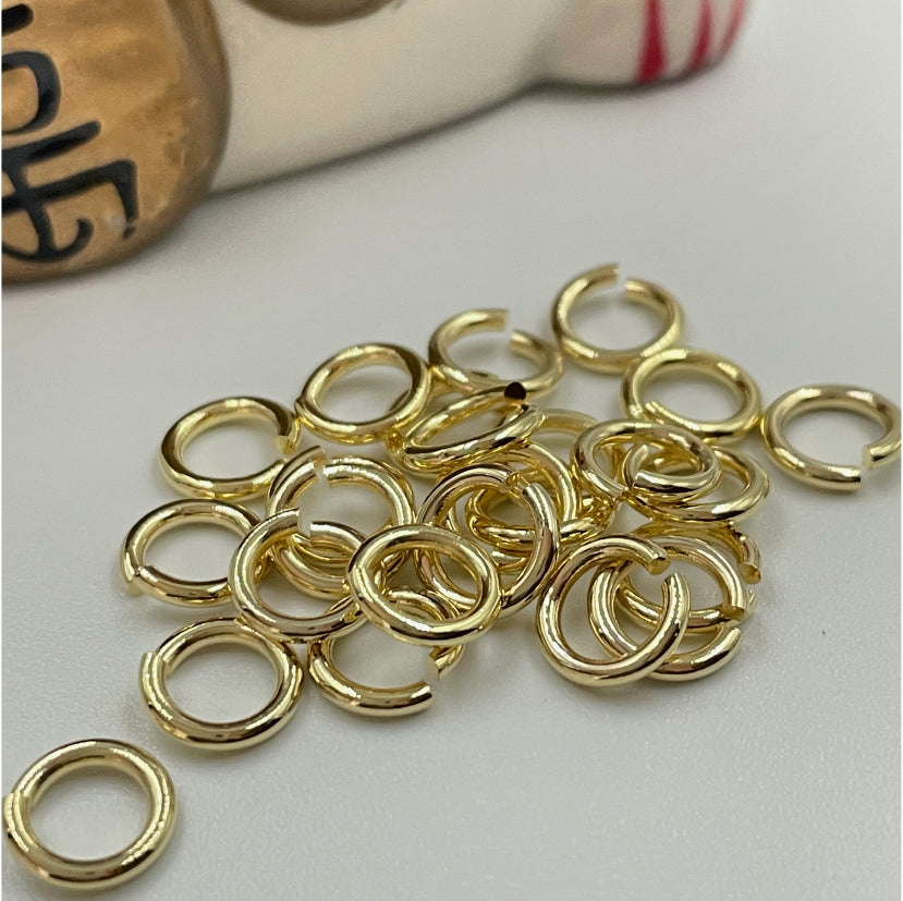 AO73 Argolla 1.2x5 oro Accesorio Baño Oro Accesorios Bañados en Oro y Plata hecho de Bronce Bañado en Oro 18K