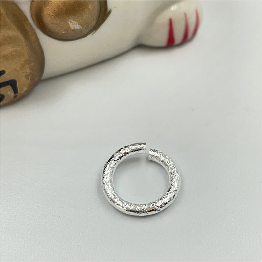 AP84 Argolla 2x14x10 mm Lijada Accesorio Baño Plata Accesorios Bañados en Oro y Plata hecho de Bronce Bañado en Plata 50 ml