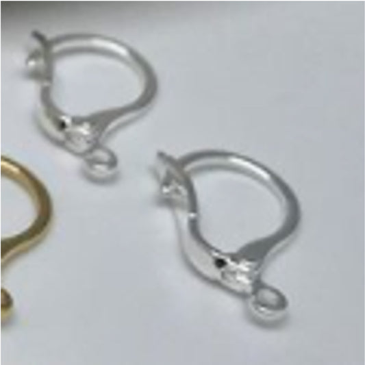 AP86 Aro Gancho para colgante Accesorio 14 mm Baño Plata Accesorios Bañados en Oro y Plata hecho de Bronce Bañado en Plata 50 ml