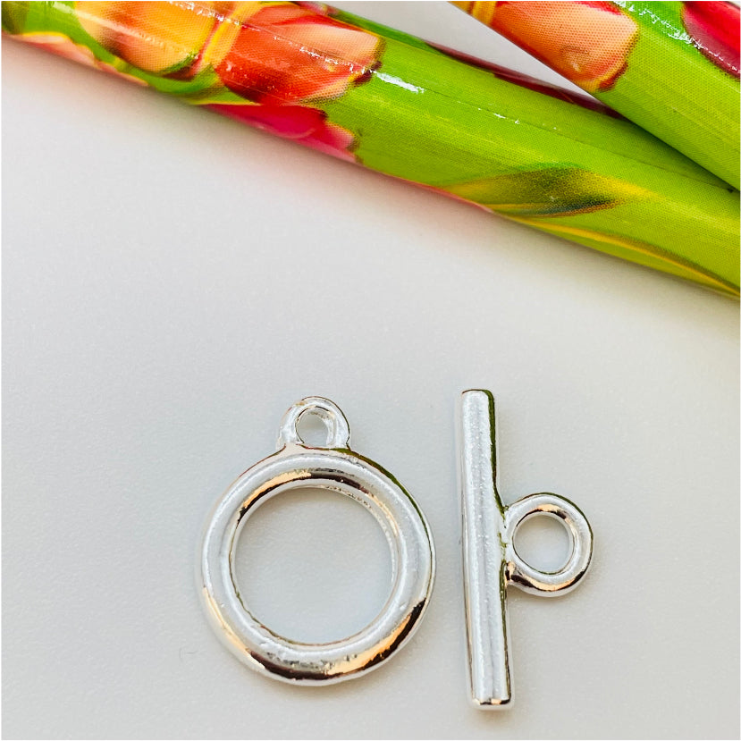 AP93 Broche Argolla Tubo 12 mm Accesorio Baño Plata Accesorios Bañados en Oro y Plata hecho de Bronce Bañado en Plata 50 ml Joyas Bañadas en Plata
