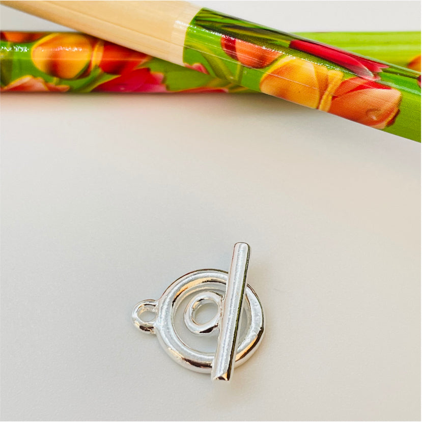 AP93 Broche Argolla Tubo 12 mm Accesorio Baño Plata Accesorios Bañados en Oro y Plata hecho de Bronce Bañado en Plata 50 ml Joyas Bañadas en Plata