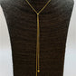 CO105 Collar Cascada altura ajustable con Estrella 6 mm y Circón 4 mm Largo Total 70 cm Cadena Baño Oro Cadenas Bañadas en Oro y Plata hecho de Bronce Bañado en Oro 18K Joyas Bañadas en Oro