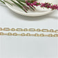 CO114 Cadena Alternada Cartier 7x4 mm Candado 5x4 mm Largo 60 CM Cadena Baño Oro Cadenas Bañadas hecho de Bronce Bañado en Oro 18K Joyas Bañadas en Oro