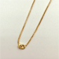 CO63 Cadena Veneciana 0.2mm Argolla Frente 40cm Terminada Cadena Baño Oro Cadenas Bañadas hecho de Bronce Bañado en Oro 18K Joyas Bañadas en Oro