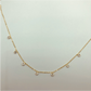 CO72 Collar 7 Circones Cadena Cartier Cadena Baño Oro Cadenas Bañadas en Oro y Plata hecho de Bronce Bañado en Oro 18K