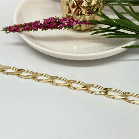 CO75-Grumet-Larga-Eslabón-15mm-Precio-por-Metro-Cadena-Baño-Oro