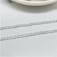 CP117 Collar Grumet Ancho 4 mm Largo 60 cm Cadena Baño Plata Cadenas Bañadas en Oro y Plata hecho de Bronce Bañado en Plata 50 ml Joyas Bañadas en Plata