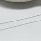 CP19 Veneciana 0.2 mm 40 cm Terminada Cadena Baño Plata Cadenas Bañadas hecho de Bronce Bañado en Plata 50 ml Joyas Bañadas en Plata