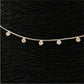 CP32 Collar 15 Mini Circones Cadena Veneciana Cadena Baño Plata Cadenas Bañadas en Oro y Plata hecho de Bronce Bañado en Plata 50 ml