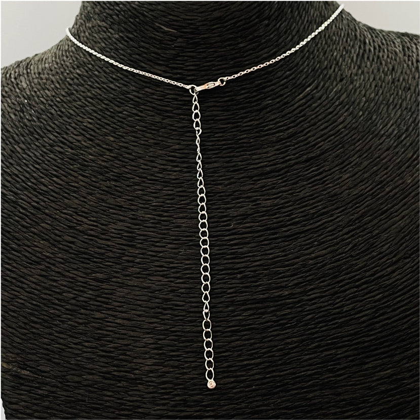 CP72 Collar 7 Circones Cadena Cartier Cadena Baño Plata Cadenas Bañadas en Oro y Plata hecho de Bronce Bañado en Plata 50 ml