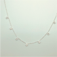 CP72 Collar 7 Circones Cadena Cartier Cadena Baño Plata Cadenas Bañadas en Oro y Plata hecho de Bronce Bañado en Plata 50 ml