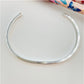 EP16 Esclava Lisa Abierta espesor 3 mm 65x50x4 mm Esclava Baño Plata Accesorios Varios hecho de Bronce Bañado en Plata 50 ml Joyas Bañadas en Plata