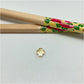 FO208 Colgante Cruz del Equilibrio para pasar 8 mm Figura Baño Oro Figuras Bañadas hecho de Bronce Bañado en Oro 18K Joyas Bañadas en Oro