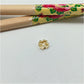 FO208 Colgante Cruz del Equilibrio para pasar 8 mm Figura Baño Oro Figuras Bañadas hecho de Bronce Bañado en Oro 18K Joyas Bañadas en Oro