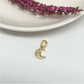 FO210 Colgante Luna Circones 10 x 6 mm Figura Baño Oro Figuras Bañadas en Oro y Plata hecho de Bronce Bañado en Oro 18K
