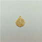 FO268 Figura Calada 10 x 12 mm Figura Baño Oro Figuras Bañadas en Oro y Plata hecho de Bronce Bañado en Oro 18K