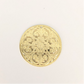 FO410 25 mm (1 perforación) sin calar Figura Baño Oro Figuras Bañadas en Oro y Plata hecho de Bronce Bañado en Oro 18K
