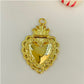 FO415 Colgante Detente XL 30x22 mm más argollita Figura Baño Oro Figuras Bañadas en Oro y Plata hecho de Bronce Bañado en Oro 18K