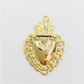 FO415 Colgante Detente XL 30x22 mm más argollita Figura Baño Oro Figuras Bañadas en Oro y Plata hecho de Bronce Bañado en Oro 18K