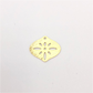 FO421 15 x 13 mm (1 perforación) Figura Baño Oro Figuras Bañadas en Oro y Plata hecho de Bronce Bañado en Oro 18K