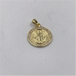 FO432 Colgante San Benito Circones M 18 mm Figura Baño Oro Figuras Bañadas en Oro y Plata hecho de Bronce Bañado en Oro 18K