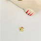 FO559 Estrella para pasar Gordita 6 mm Figura Baño Oro Figuras Bañadas en Oro y Plata hecho de Bronce Bañado en Oro 18K
