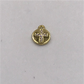 FO567 Medalla Cruz Circones Petite 7 mm más argollita Figura Baño Oro Figuras Bañadas en Oro y Plata hecho de Bronce Bañado en Oro 18K