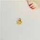 FO602 Estrella Extra Gordita Argolla 6 mm Figura Baño Oro Figuras Bañadas en Oro y Plata hecho de Bronce Bañado en Oro 18K
