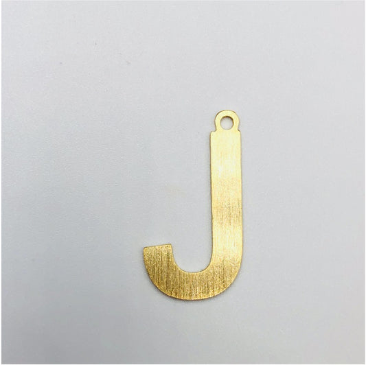 FO657 Maxi Letra 26 mm Lijada Figura Baño Oro Figuras Bañadas en Oro y Plata hecho de Bronce Bañado en Oro 18K