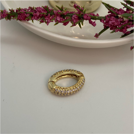 FO674 Cierre Circones Figura Baño Oro Figuras Bañadas en Oro y Plata hecho de Bronce Bañado en Oro 18K