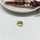 FO684 Colgante Corazón Gordito Lijado 15 x 10 mm Figura Baño Oro Figuras Bañadas en Oro y Plata hecho de Bronce Bañado en Oro 18K
