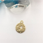FO728 Mini Medalla Estrellas Guías 10 mm Figura Baño Oro Figuras Bañadas en Oro y Plata hecho de Bronce Bañado en Oro 18K