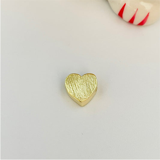FO821 Colgante lijado para pasar 8 mm Figura Baño Oro Figuras Bañadas en Oro y Plata hecho de Bronce Bañado en Oro 18K